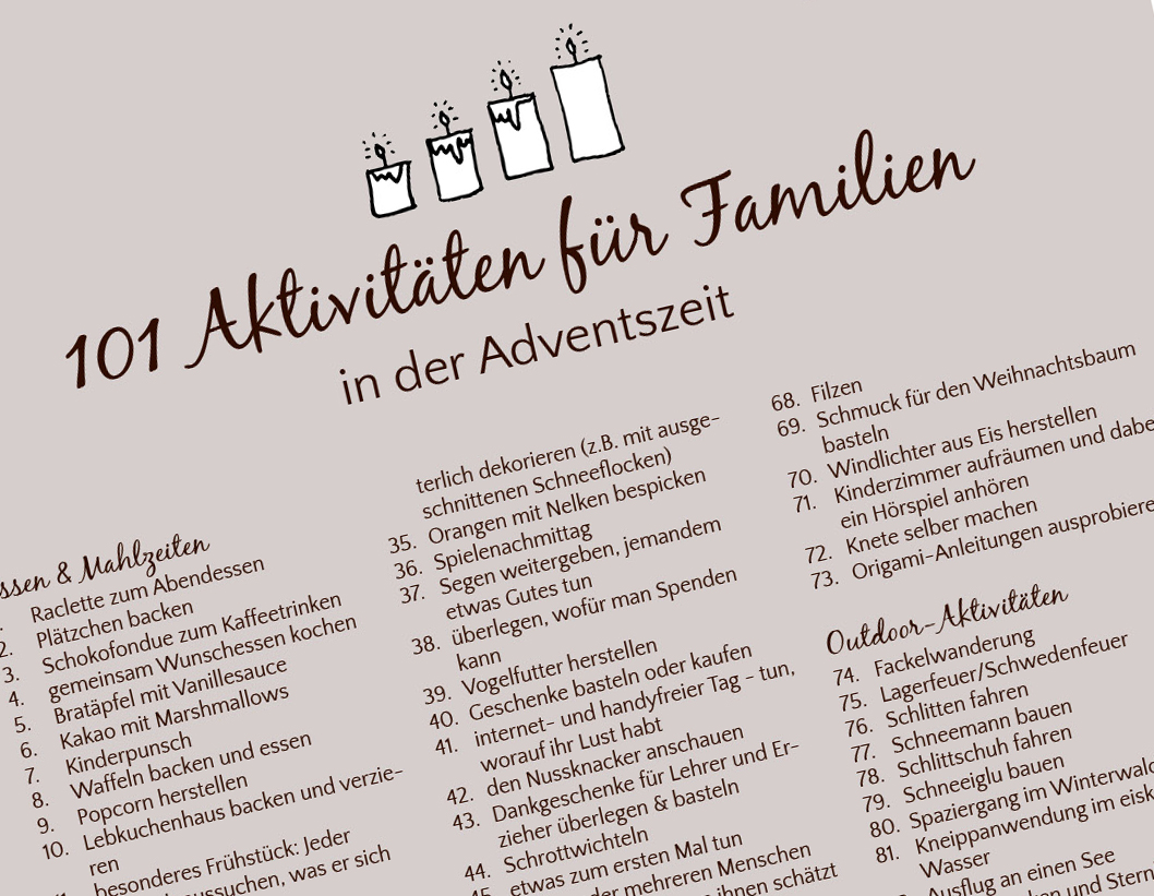 101 Aktivitäten für Familien in der Adventszeit_Vorschaubild