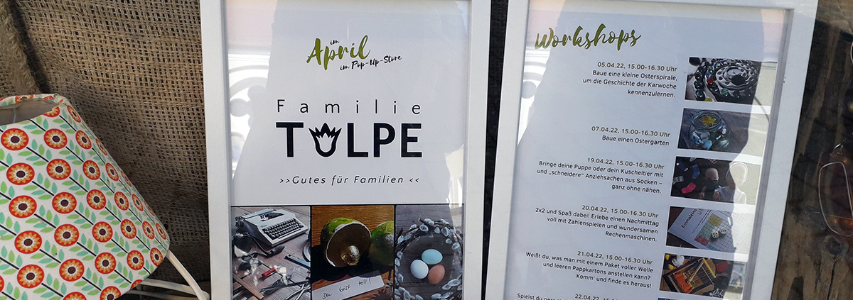 Pop-up-Store Familie Tulpe