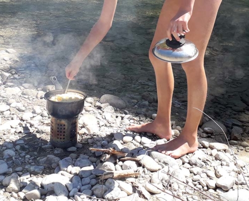 MINT im Alltag_auf dem Hobo kochen